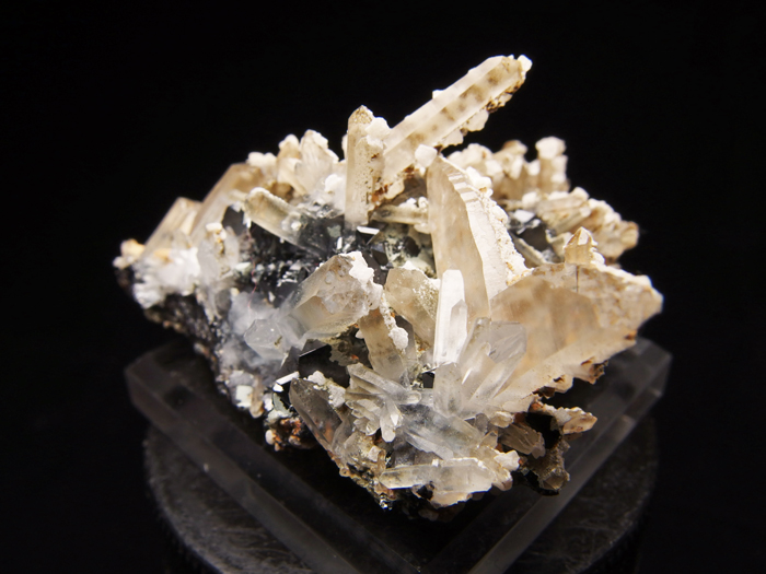֥륬ꥢġե饤ȡ륵 ܼо (Japan Law Twin Quartz, Sphalerite & Calcite / Bulgaria)-photo1