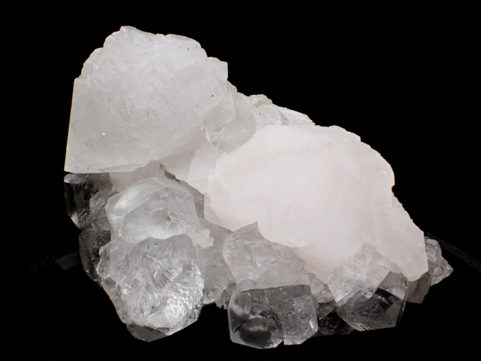 内モンゴル産クォーツ、フローライト＆マンガノンカルサイト (Quartz, Fluorite & Manganoancalcite)-photo1