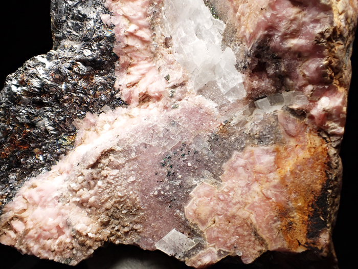 北海道八雲鉱山産 菱マンガン鉱、閃亜鉛鉱＆重晶石 (Rhodochrosite, Sphalerite & Barite / Japan)-photo7