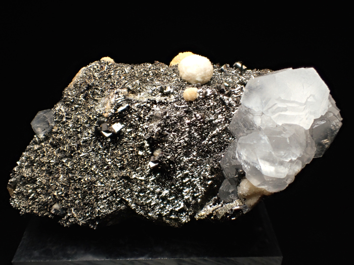コソボ産パイライト ＜ピロータイト仮晶＞＆アーセノパイライト (Pyrite Pseudomorph after Pyrrhotite & Arsenopyrite / Kosovo)-photo0