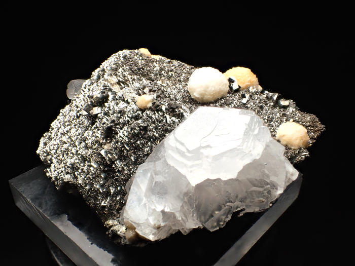 コソボ産パイライト ＜ピロータイト仮晶＞＆アーセノパイライト (Pyrite Pseudomorph after Pyrrhotite & Arsenopyrite / Kosovo)-photo1