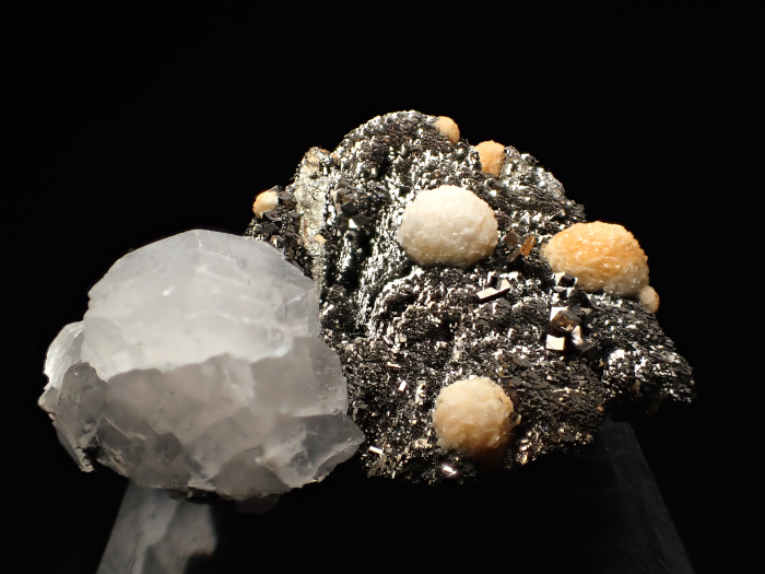 コソボ産パイライト ＜ピロータイト仮晶＞＆アーセノパイライト (Pyrite Pseudomorph after Pyrrhotite & Arsenopyrite / Kosovo)-photo2