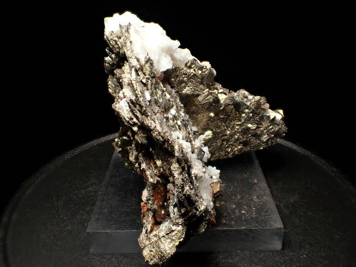 コソボ産パイライト ＜ピロータイト仮晶＞＆アーセノパイライト (Pyrite Pseudomorph after Pyrrhotite & Arsenopyrite / Kosovo)-photo6