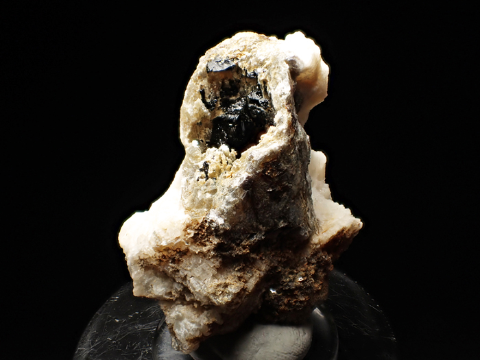 メイン産モスコバイト ＜ショール仮晶＞＆フローアパタイト (Muscovite Pseudomorph after Schorl & Fluorapatite / Maine)-photo1