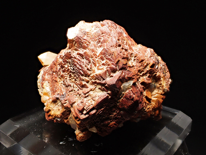 三重県船津産水晶＆武石 ＜黄鉄鉱仮晶＞ (Quartz & Goethite Pseudomorph after Pyrite / Japan)-photo1